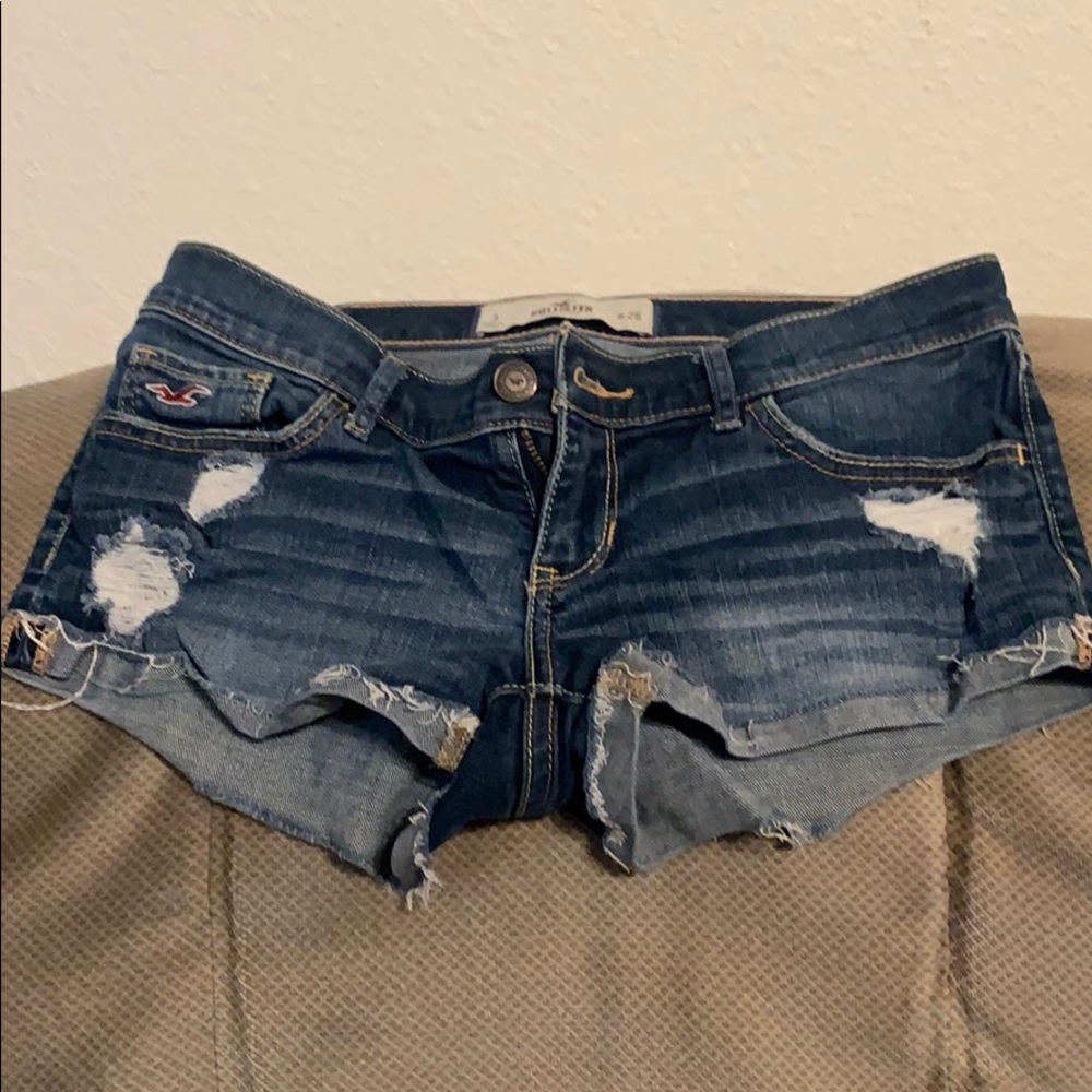 Blue denim Hollister jean shorts size 3/w26